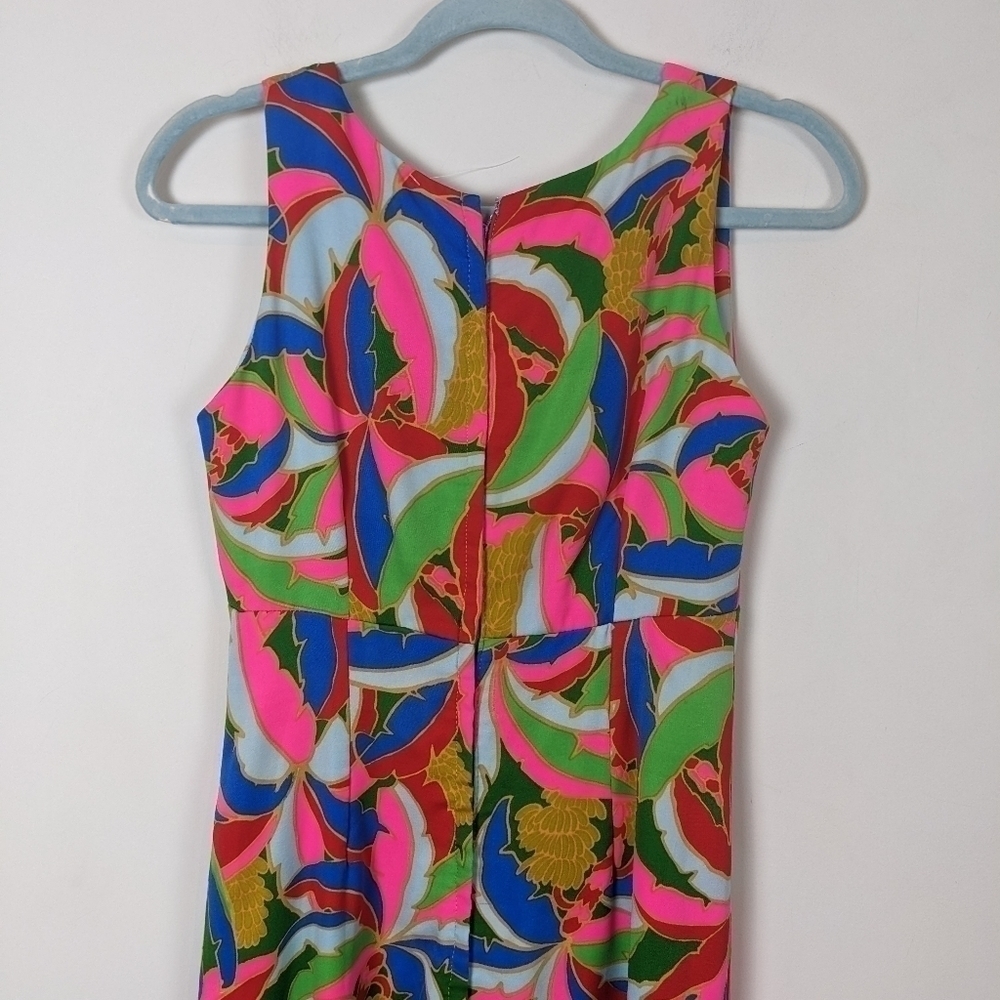 Boho 70s Maxi Dress Vibrant Sleeveless - Picture 7 of 7